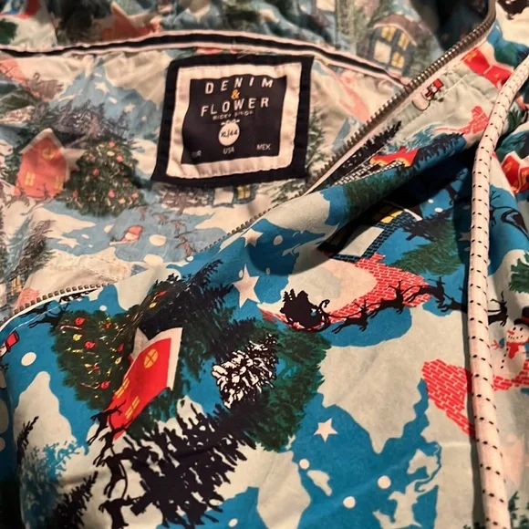 Denim & Flower Ricky Singh Men's Christmas jacket size Extra Large XL/44 - Picture 12 of 12